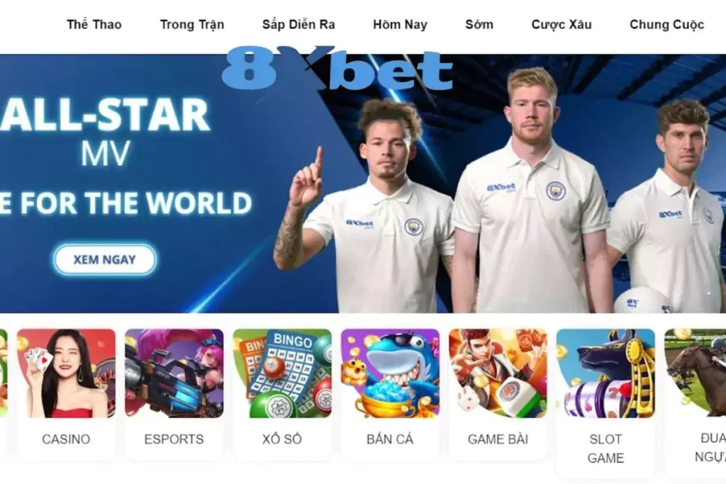 Giao diện của nhà cái 8xbet được người chơi đánh giá khá cao