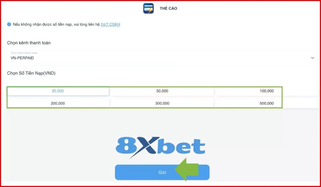 Đôi nét khái quát về hệ thống nạp tiền tại 8xbet